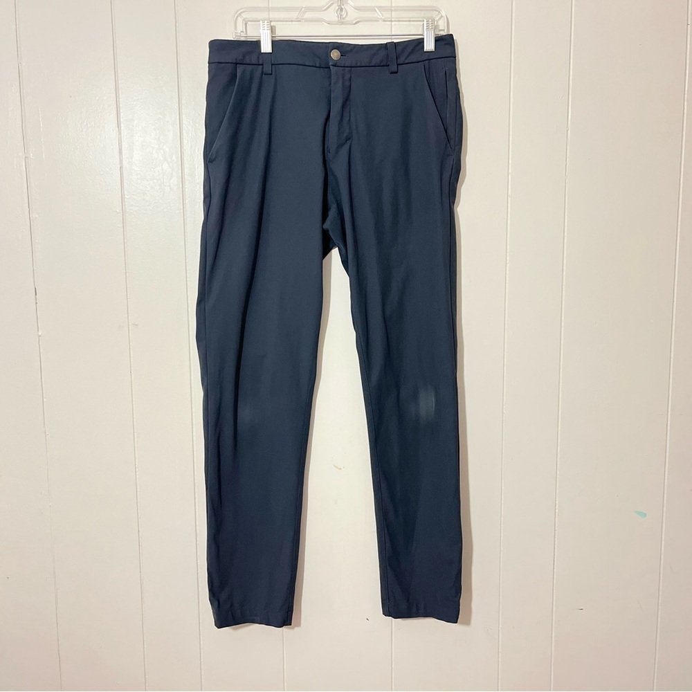 Lululemon Commission Pants Mens Golf Stretch Activewear Chino Slim Gray Size 31